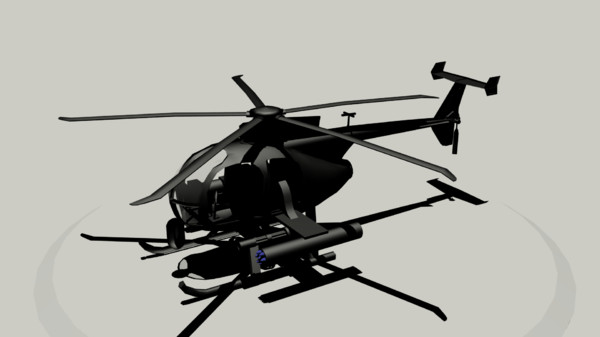 free max mode ah-6 little bird attack helicopter - AH-6 Little Bird by KoffeinFlummi